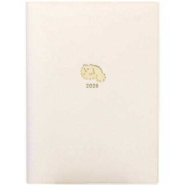 2026年1月始まり手帳 週間レフト B6 ミヌエット ホワイト