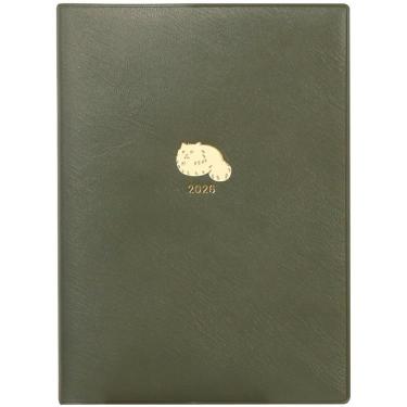 2026年1月始まり手帳 週間レフト B6 ミヌエット グリーン