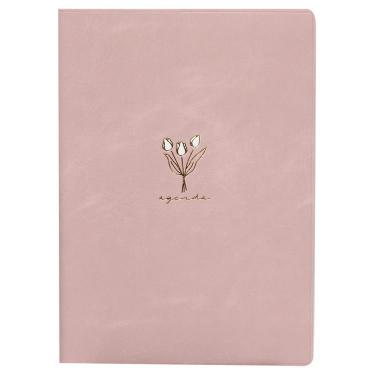 2026年1月始まり手帳 週間レフト B6 チューリップ ピンク