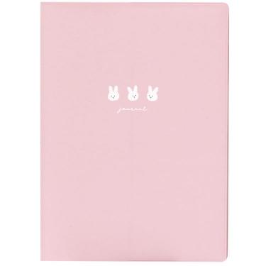 2026年1月始まり手帳 月間 B6 うさぎトリオ ピンク