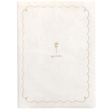 2026年1月始まり手帳 月間 B6 ローズ ホワイト