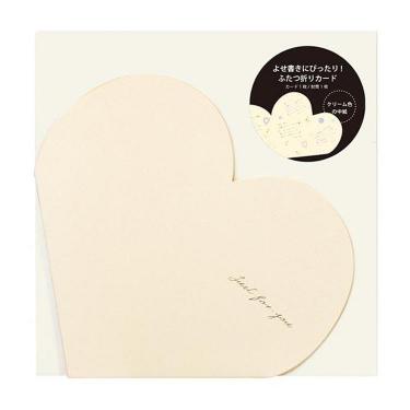 スクラップカード ハート S シャンパンゴールド