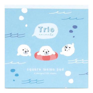メモパッド トリオ水族館 ゴマフアザラシ