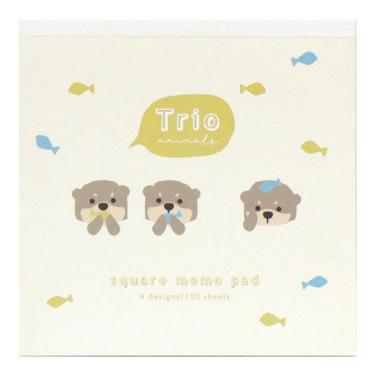 メモパッド トリオ水族館 コツメカワウソ