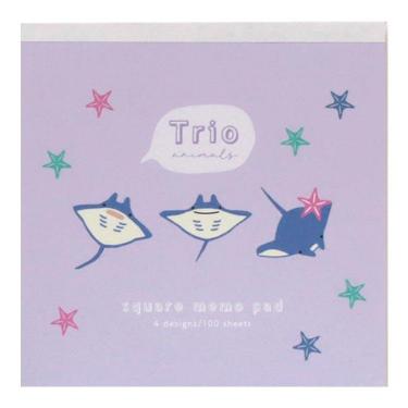 メモパッド トリオ水族館 マンタ