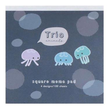 メモパッド トリオ水族館 クラゲ