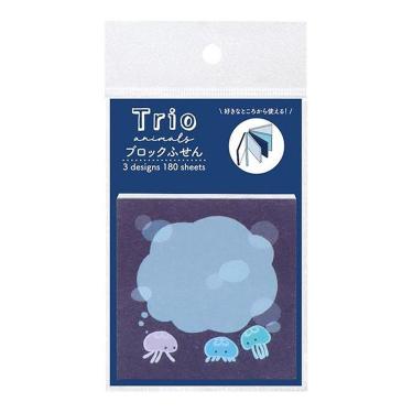 ブロックふせん トリオ水族館 クラゲ