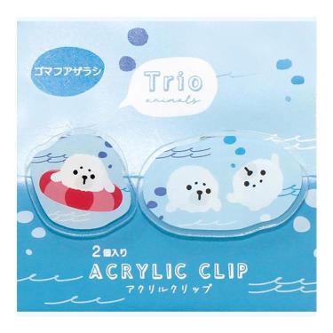 トリオ水族館 アクリルクリップ ゴマフアザラシ