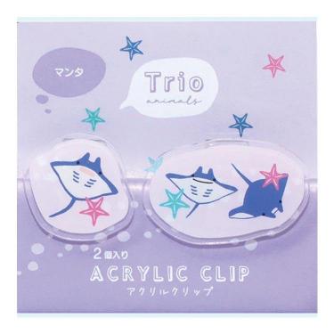 トリオ水族館 アクリルクリップ マンタ