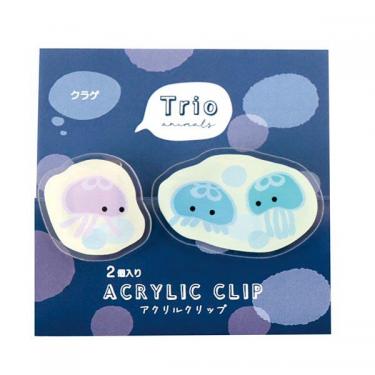 トリオ水族館 アクリルクリップ クラゲ