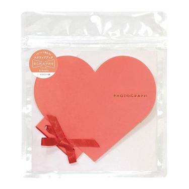 スクラップブック スクラプレ ハート レッド