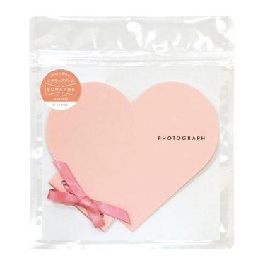 スクラップブック スクラプレ ハート ピンク