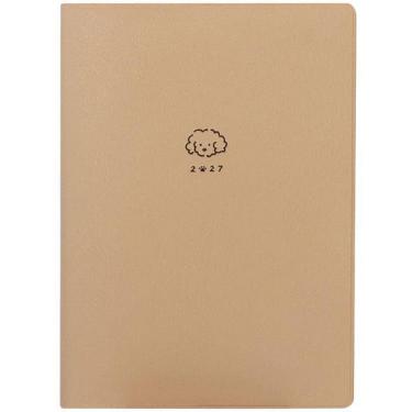 2027年1月始まり 月間 B6 モクモクわんこ ベージュ