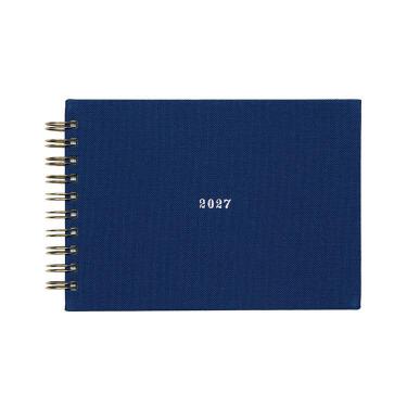 2026年12月始まり 週間ブロック A6 スケッチ インディゴ