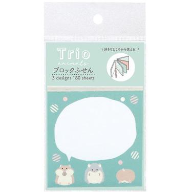 トリオ ブロックふせん ハムスター