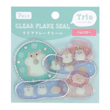 クリアフレークシール トリオ ハムスター