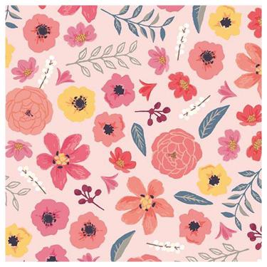 ロールペーパー ワイルドフラワー ピンク