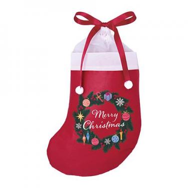 クリスマス ソックスバッグ S リース