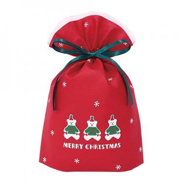 クリスマス グリーティングバッグ SS テディベア