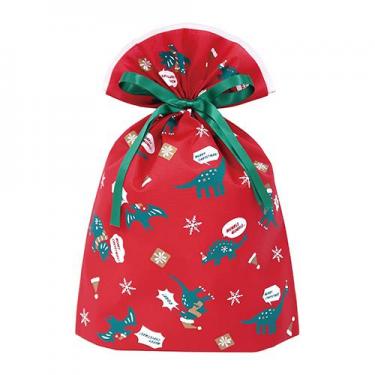 クリスマス グリーティングバッグ L ダイナソー