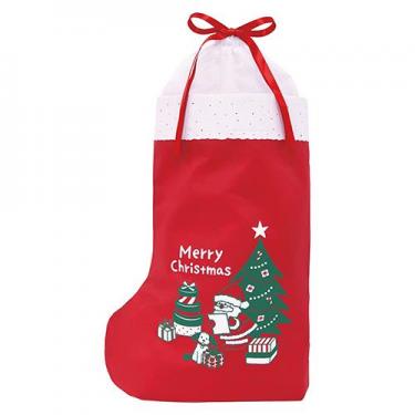 クリスマス ブーツバッグ LL サンタ&ドッグ