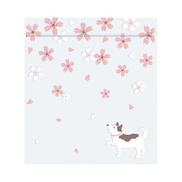 春柄 小物袋 S いぬと桜