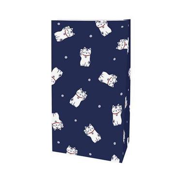 角底袋 S まねき猫 青