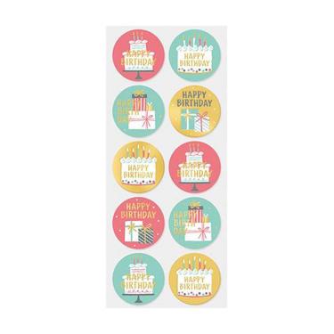 シール バースデー ケーキ