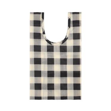 LUNCH BAGGU ブラック×ホワイトチェック 【ロフト限定】