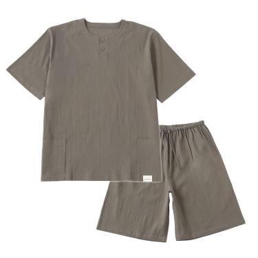 着るガーゼTシャツ&パンツセット フリーサイズ オリーブ【ロフト限定】