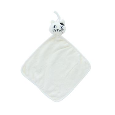 CatFace タオル 25×25cm アイボリー