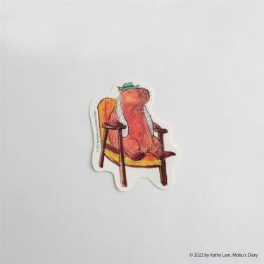 ステッカー 黒山キャシー・ラム カピバラ