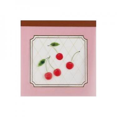 メモパッド・スクエア カラーフルーツ チェリー