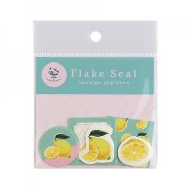 フレークシール カラーフルーツ レモン