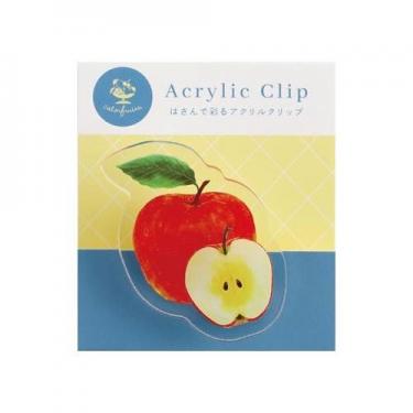 アクリルクリップ カラーフルーツ アップル
