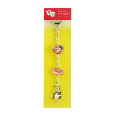 3連アクリルキーホルダー ピクセルック 町中華