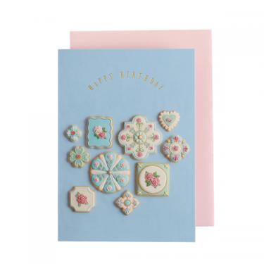 バースデーカード KUNIKA ブルー