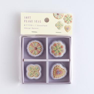 箱入りソフトフレークシール KUNIKA パープル