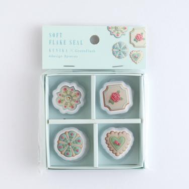 箱入りソフトフレークシール KUNIKA ブルー