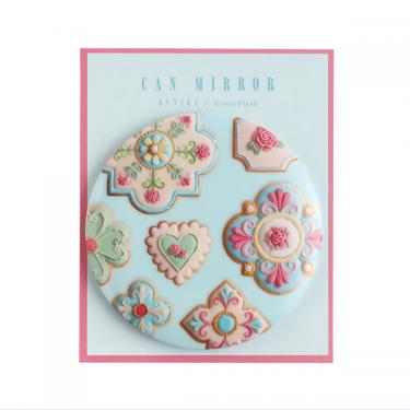 缶ミラー KUNIKA ブルー