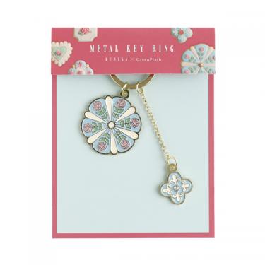 2連メタルキーホルダー KUNIKA ブルー