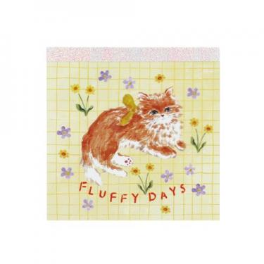 メモパッド・スクエア 利光春華 イエローリボンキャット