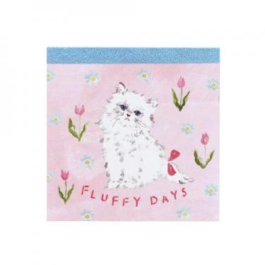 メモパッド・スクエア 利光春華 チューリップキャット