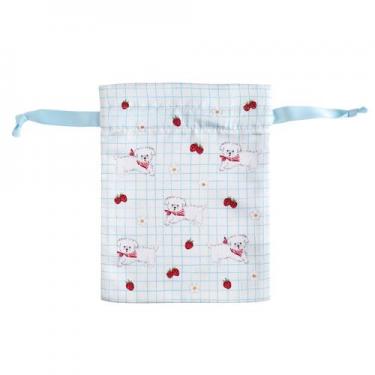 サテン巾着 利光春華 ストロベリードッグ