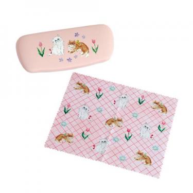 メガネケース&クロスセット 利光春華 キャット