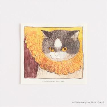 三毛猫モブは猫缶を稼ぎたい Mobu’s Diary ステッカー dislike