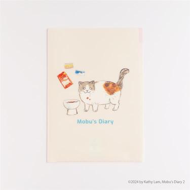 三毛猫モブは猫缶を稼ぎたい Mobu’s Diary クリアファイル A4 ポケット ミール