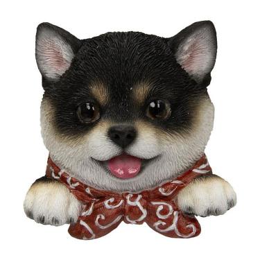 アニマルフェイスマグネット 黒豆しば