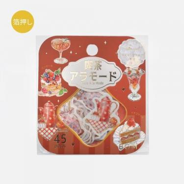 ❤️お値下げ❤️【新品】純喫茶　レトロ喫茶卓上カレンダー　フレークシール フレークシール】喫茶アラモード・赤 - BGM ONLINE SHOP