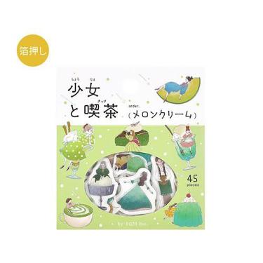 フレークシール 少女と喫茶 メロンクリーム